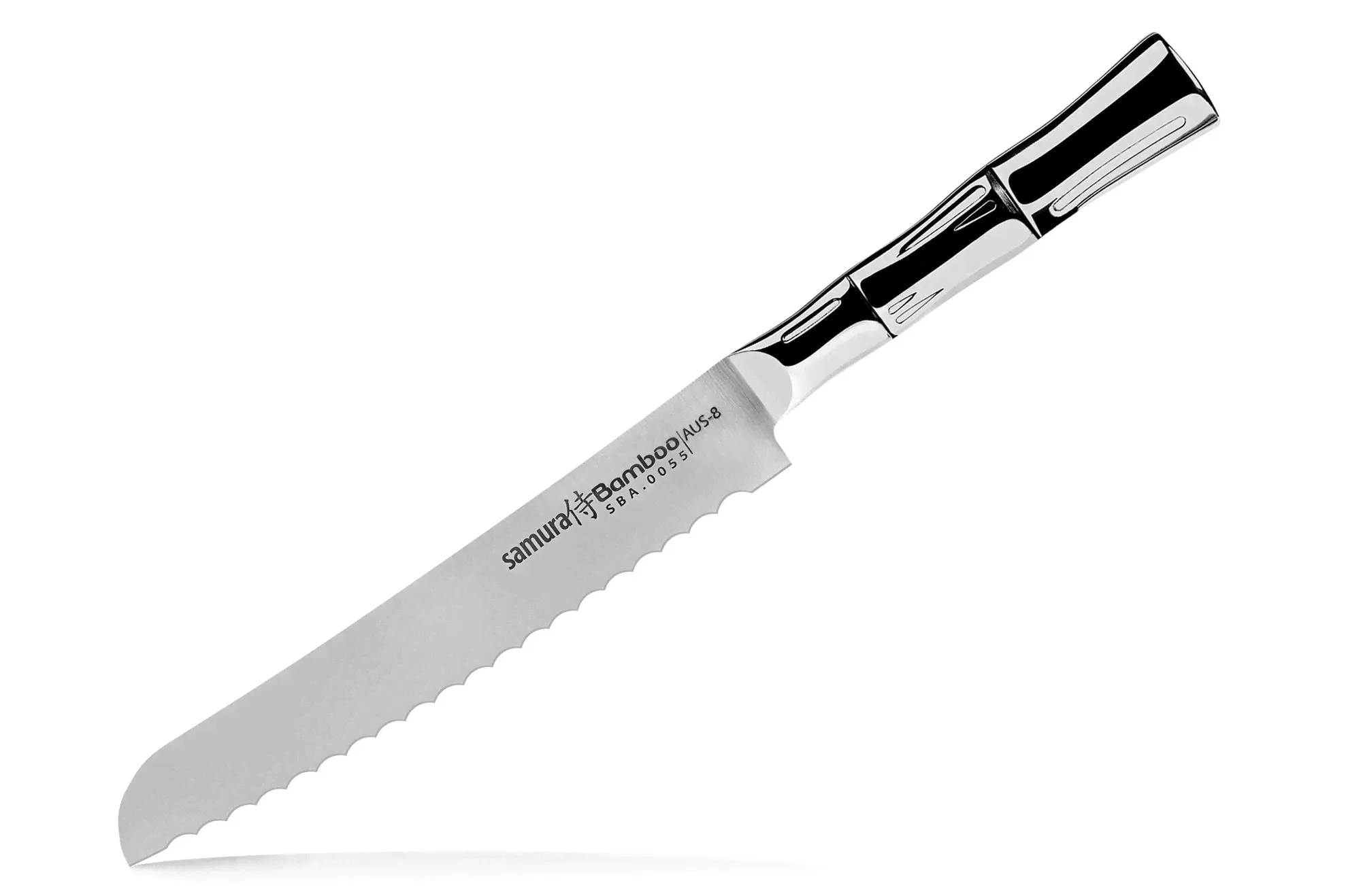 Кухонный нож для хлеба Samura Bamboo SBA-0055/Y, сталь AUS-8-1