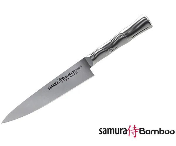 Нож кухонный стальной универсальный Samura BAMBOO 15 см