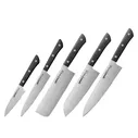 Набор кухонных ножей 5 в 1 Samura Harakiri SHR-0250B