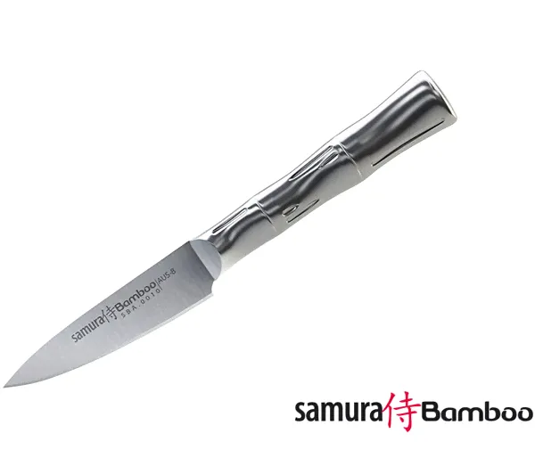 Нож кухонный стальной овощной Samura BAMBOO