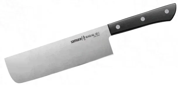 Нож накири Samura Harakiri SHR-0043B, 161 мм чёрный пластик-0