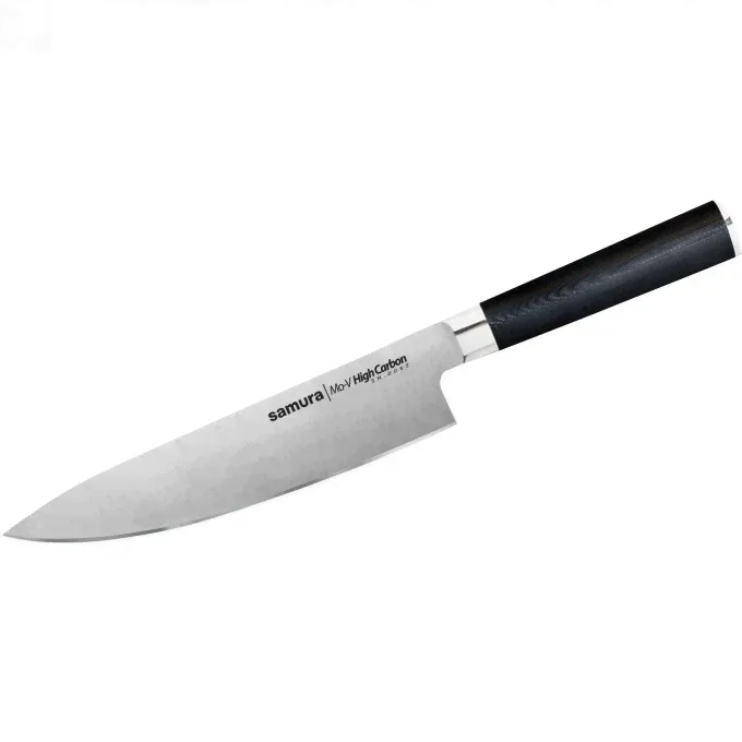 Нож кухонный SAMURA Mo-V Шеф 200 мм, G-10 SM-0085/K-1