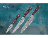 Набор из 3 кухонных ножей Samura KAIJU - Поварская тройка, сталь AUS-8, рукоять дерево, SKJ-0220