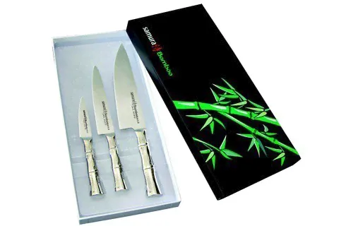 SBA-0220 Набор из 3 ножей в подарочной коробке Samura BAMBOO (SBA-0010, 23, 85)-0
