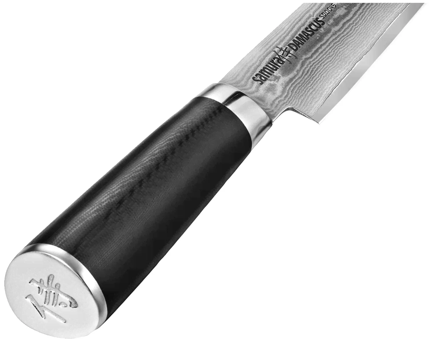 Нож универсальный Samura Damascus, лезвие 20 см, черный-2