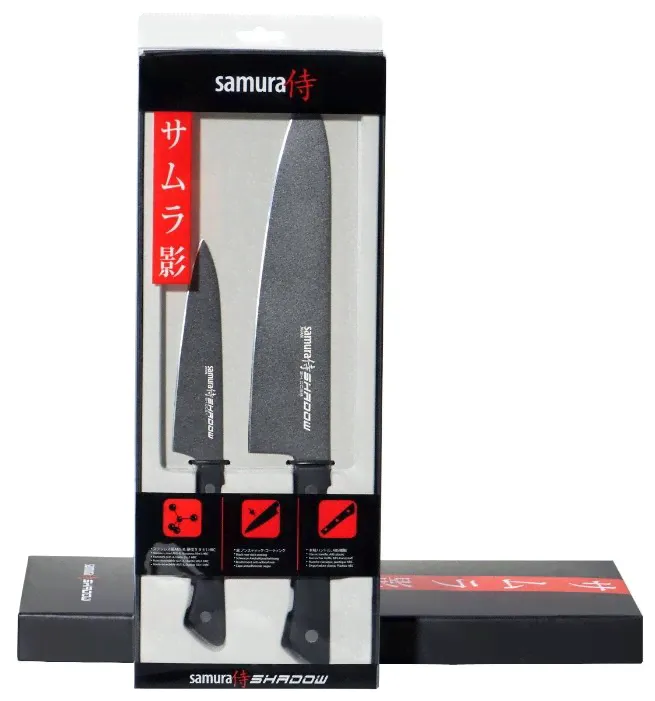 Набор Samura Shadow 2 ножа черный-0