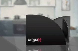 ПОДСТАВКА МАГНИТНАЯ ДЛЯ СТАЛЬНЫХ НОЖЕЙ SAMURA KS-002. Односторонняя черная.-0