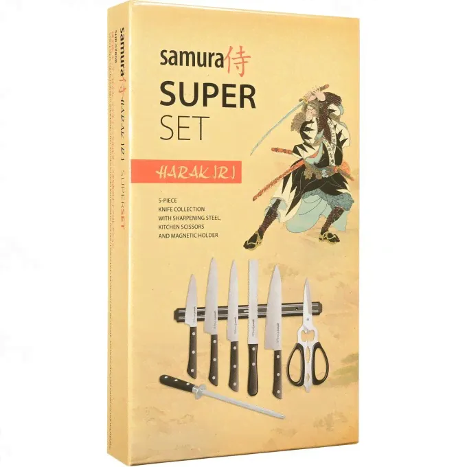 Samura Набор ножей Super Set 8 в 1 HARAKIRI (SHR-0280B/K)-0