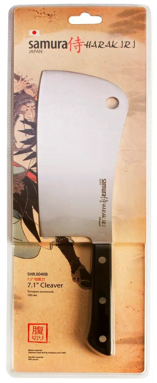 SAMURA Топорик кухонный Samura Harakiri 18 cм SHR-0040B кухонный нож-2