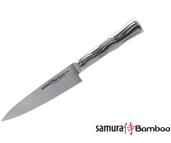 Нож кухонный стальной универсальный Samura BAMBOO 12,5 см