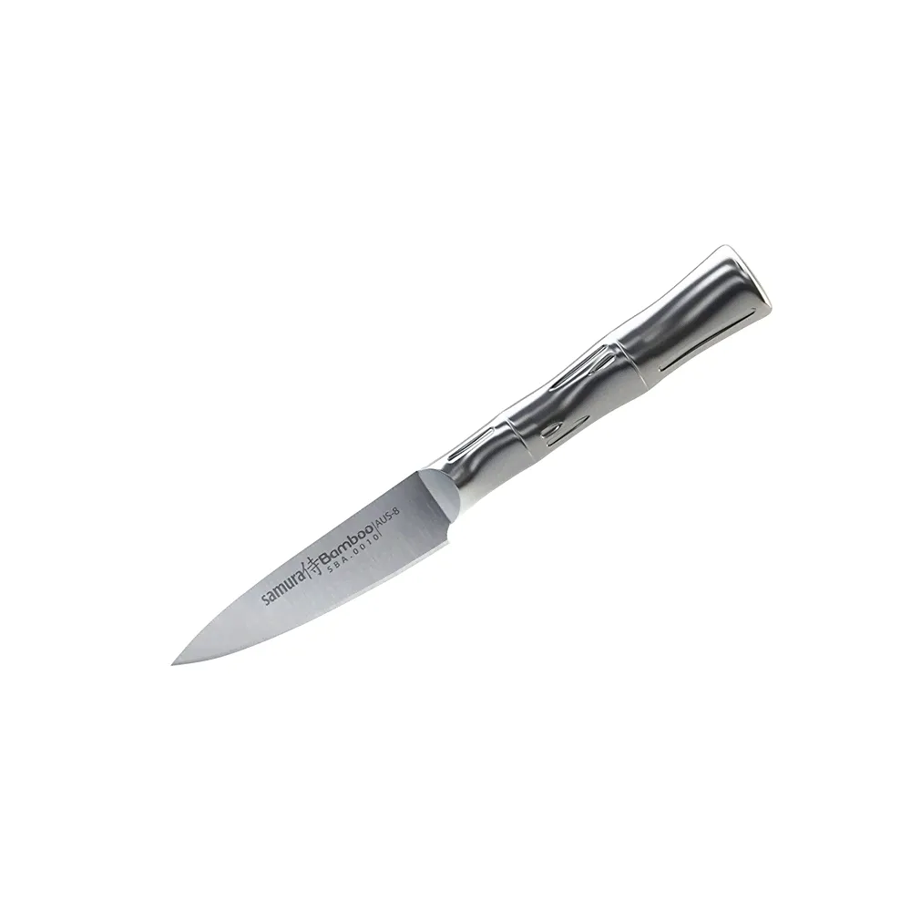 Нож кухонный овощной Samura Bamboo SBA-0010/Y, сталь AUS-8, Стальные ножи Samura, Samura в Москве-0