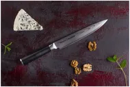 Нож универсальный Samura Damascus, лезвие 20 см, черный
