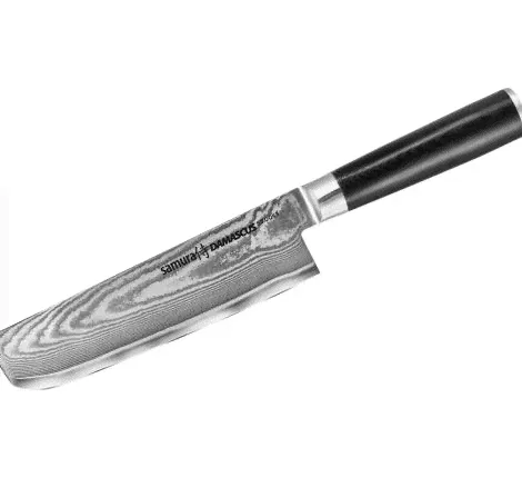 Нож кухонный "Samura DAMASCUS" Накири 167 мм, G-10-2