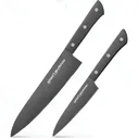 Набор кухонных ножей Samura SHADOW SH-0210/K с покрытием BLACK FUSO, 2 предмета