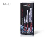 Набор из 3 кухонных ножей Samura KAIJU - Поварская тройка, сталь AUS-8, рукоять дерево, SKJ-0220