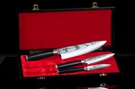 Набор подарочный из 3 кухонных ножей "Поварская тройка" Samura Damascus SD-0220