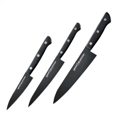 Набор из 3 кухонных ножей Samura Shadow SH-0220
