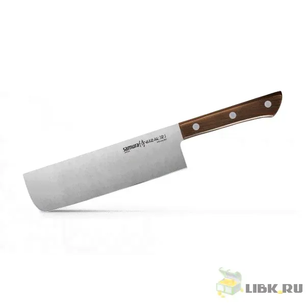Нож кухонный "Samura Harakiri" Накири 170 мм, AUS-8, ABS пластик