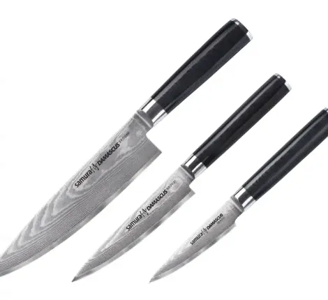 Набор из 3 ножей "Samura DAMASCUS" SD-0230/K, G-10-4