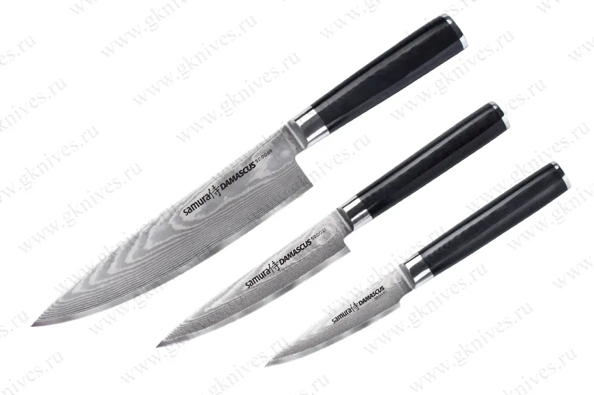 Набор из 3-х ножей Samura Damascus SD-0230 арт.0609.181-0