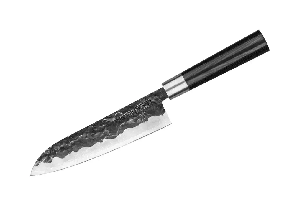 31 Samura Набор кухонный - нож кухонный "Samura BLACKSMITH" Сантоку 182 мм-0