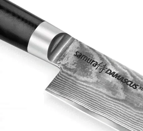 Нож кухонный "Samura DAMASCUS" Сантоку 145 мм, G-10