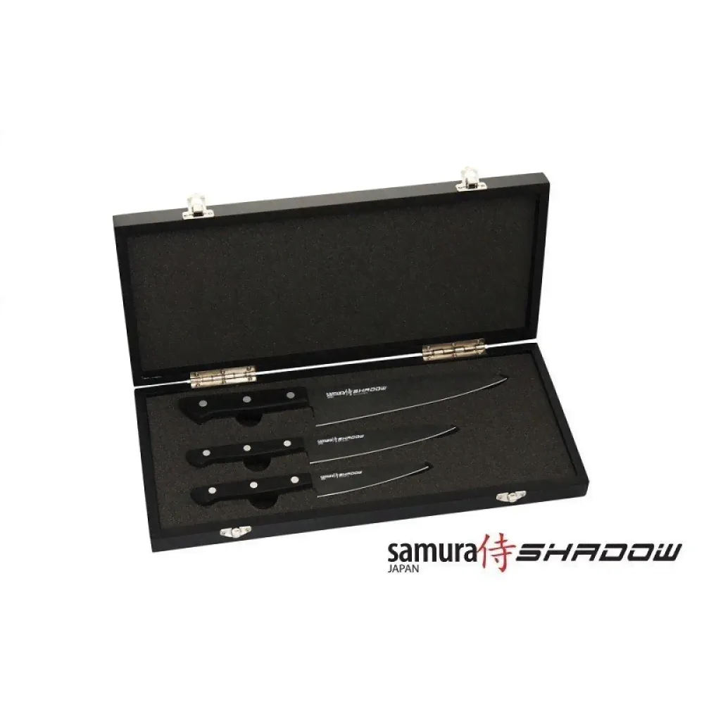 Набор ножей Shadow, 3 пр., с покр. Black-coating SH-0220/K Samura-2