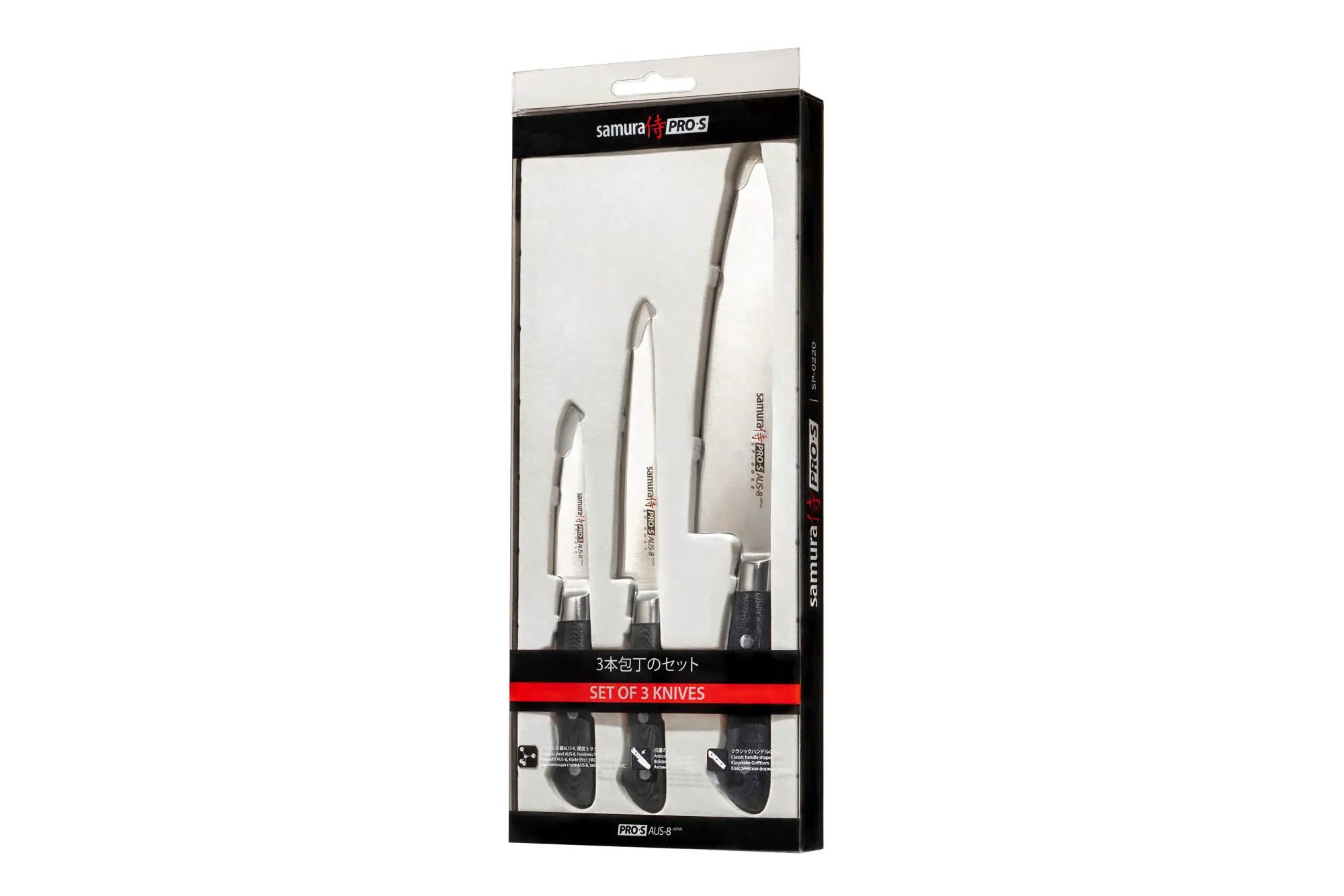 Набор из 3 кухонных ножей Samura PRO-S SP-0220/Y-1